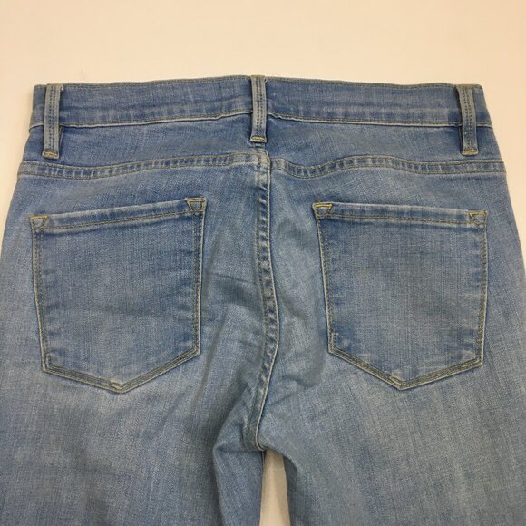 FRAME Denim 5 Pocket Echo Park Wash Le Skinny De Jeanne Distressed Jeans - Picture 9 of 12